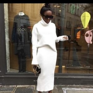 Zara run knit midi skirt